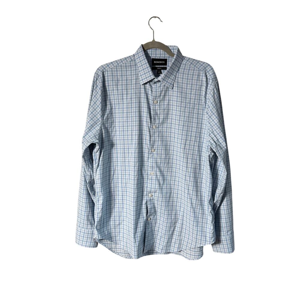 Bonobos Everyday Oxford Shirt Size L Standard Fit Stretch Work Dress